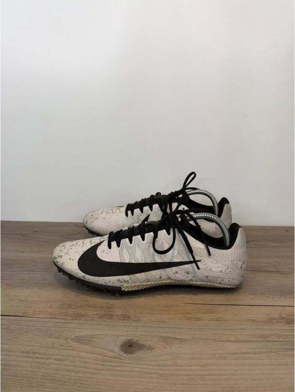 Nike Zoom Rival S 9 Pure Platinum Speckled Track Spikes Men's Size 9 907564-005